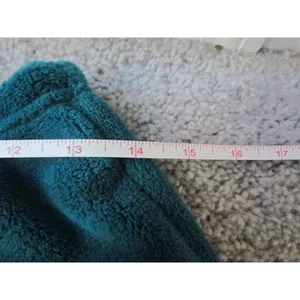 Vintage Fleece Lounge Pants Size S Teal Cozy Soft Pajama Bottoms J83113 thumbnail 3