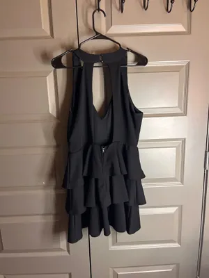 Altar'd State Black Tiered Mini Dress thumbnail 3