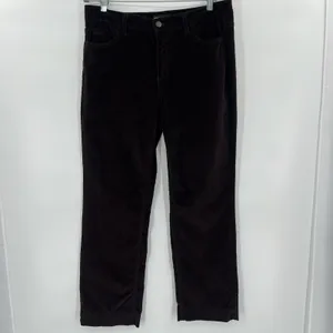 Karl Lagerfeld Corduroy Pants Sz 10 Chocolate Quiet Luxury Preppy Fall Heritage thumbnail 12