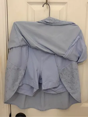 Lululemon Hotty Hot High Rise Skirt in Gravel Dust Pastel Blue thumbnail 11