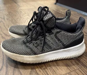 adidas Black & White Knit Sneakers thumbnail 1