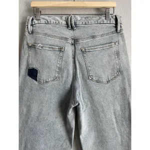 Good American Vintage 90s Straight Leg Jeans Patchwork Pocket Grunge Indie 12/31 thumbnail 7