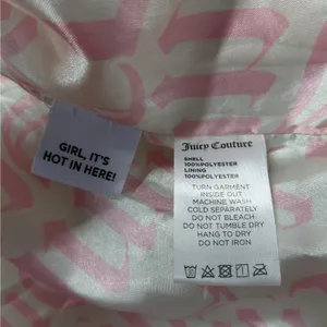 Juicy Couture Women’s Medium Dusty Pink Teddy Trench Faux Fur Coat Y2K Plush thumbnail 8