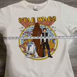 Star Wars Han Solo Chewbacca R2-D2 Graphic Tee Large White Womens Large Cotton thumbnail 4
