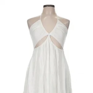 Hello Molly White Soft Breeze Maxi Dress Cut Out Slit Size 8 Boho Vacation thumbnail 5