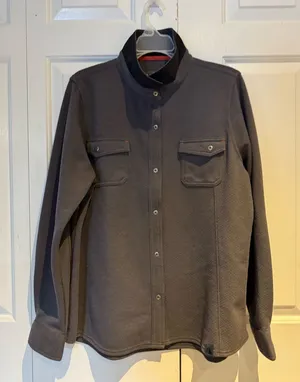L.L. Bean Polartec Charcoal Shirt Jacket Gray Size XL thumbnail 1