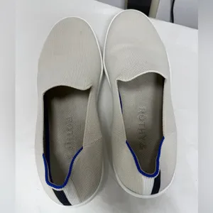Rothy’s The Original Slip-On Sneaker Off-White/ Light Gray Sz 10 thumbnail 7