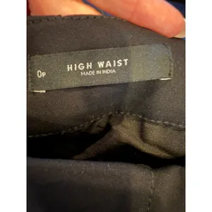 LOFT Pants Women 0 Petite Black NWT High Waist Wide Leg Button Fly Crop Trousers thumbnail 7