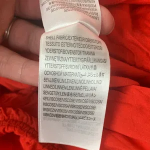 FARM Rio size medium linen Bold Red cut out midi dress knot thumbnail 13