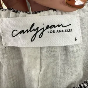 Carly Jean Los Angeles CJLA Isadora On Off Shoulder Tiered Front Tie Dress L thumbnail 8