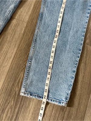 Abercrombie & Fitch The 90s Straight Ultra Hgh Rise Jeans Size 34 thumbnail 8