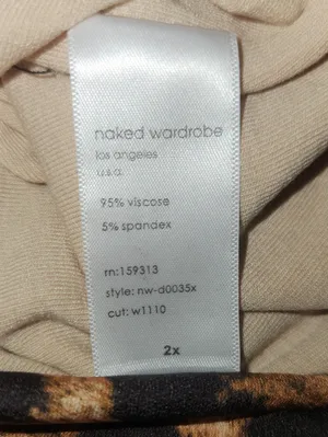 Naked Wardrobe Midi Sculpt Dress Leopard Shapewear New Fall Plus Size 2X thumbnail 5