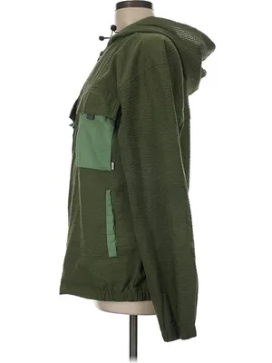 Free Assembly Olive Green Hooded Utility Jacket thumbnail 4