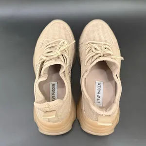 STEVE MADDEN Vance Beige Knit Upper Rhinestones Chunky Dad Sneakers Size 6.5M thumbnail 5