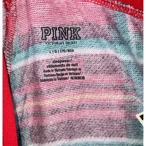PINK Victoria's‎ Secret Plaid Pajama Set Women Large Top and Pants Christmas thumbnail 15