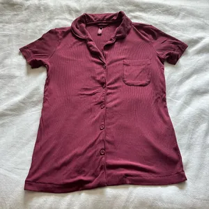 SKIMS Women's Burgundy Sleepwear Top thumbnail 3