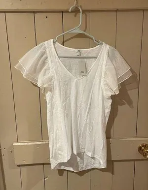 ASOS White Short Sleeve Top thumbnail 1