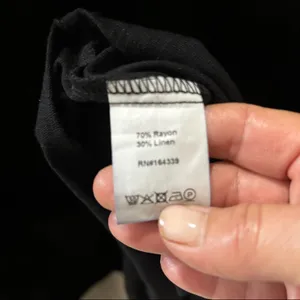 Petal & Pup Ciel Maxi Dress Black Linen Blend Size Small thumbnail 9