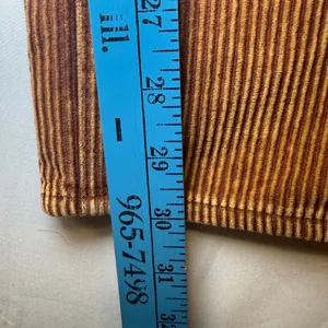 Teddy Fresh‎ Brown Pleated Corduroy Pants Straight Leg 100% Cotton 31 thumbnail 8