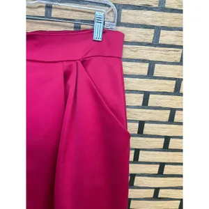 Talbots‎ Dark Pink Satin Maxi Skirt Size 10 thumbnail 4