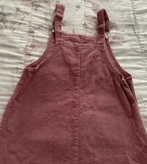 Pink Corduroy Overall Bib Pinafore Suspender Dress, size S thumbnail 13