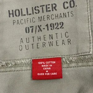 VTG 00s Hollister Co Olive Green Military Utility Jacket Size M Button Up Cotton thumbnail 12