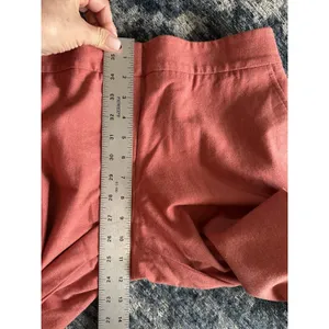 J.Crew Favorite Fit Wide Leg Trousers Salmon Cuffed Wool Size 10 Career Corpcore thumbnail 7
