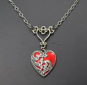 Medieval Vampire Girl Charm Necklace thumbnail 1