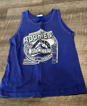 MLB Colorado Rockies Purple Tank Top Size L thumbnail 1