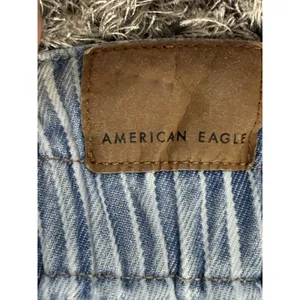 American Eagle Outfitters Women’s Mom Jeans Blue Indigo Stripe Size 10 Long thumbnail 9