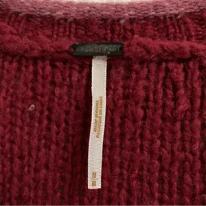 Free People wool angora ombre long button front cardigan sweater S‎ thumbnail 5
