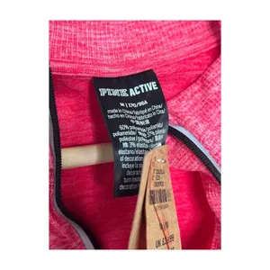 Victorias Secret Pink Active Top Womens Medium Pink Quarter Zip Yoga Gym Workout thumbnail 3