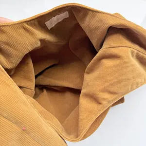 Merit Tan Corduroy Knot Wristlet‎ Bag Minimalist Earthy Boho Handbag thumbnail 5