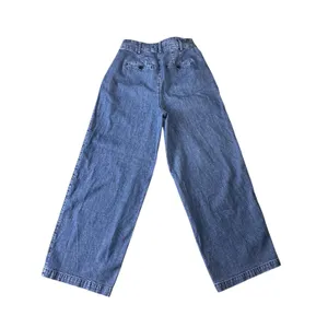 Madewell Wide Leg Pleated Jeans Medium Wash Blue High Rise‎ Trouser Size 0 thumbnail 5