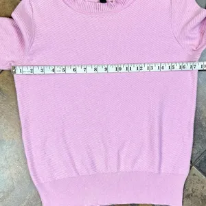 J. Crew Women’s Pink Ruffle Mock Turtleneck Sweater XS thumbnail 6
