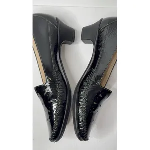 SAS Sonyo TriPad Comfort Black Patent Leather Pump‎ Sz11M Retro Grannycore Dance thumbnail 3