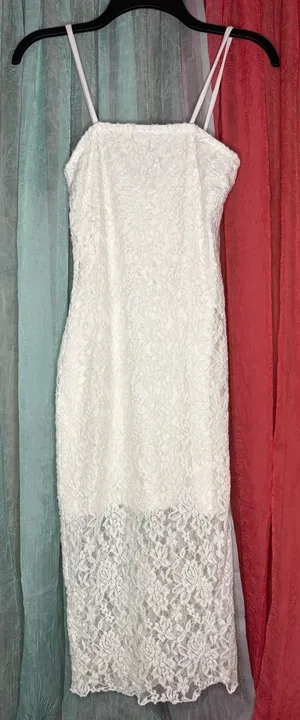 Rue21 White Lace Spaghetti-white lace dress thumbnail 1