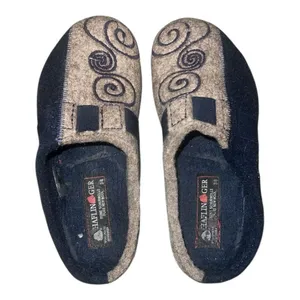 ✨Haflinger Women's Magic Wool Sz 36 Slippers✨ Blue thumbnail 4