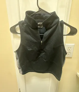 Gymshark Revival 1/4 Zip Crop Top Black Women's Size XS thumbnail 1