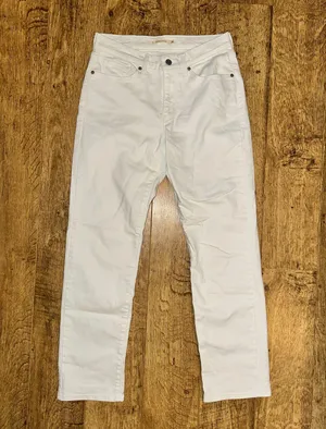 Levi’s White Straight Jeans thumbnail 1