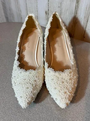 Crystal Queen Wedding Bride Shoes‎ size 42 thumbnail 1