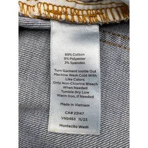 Talbots Wide Leg Crop Jean Womens‎ Size 8 Blue Montecito Wash Denim High Rise thumbnail 8