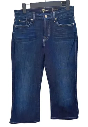 7 For All Mankind Kimmie Bootcut Cropped Jeans thumbnail 1