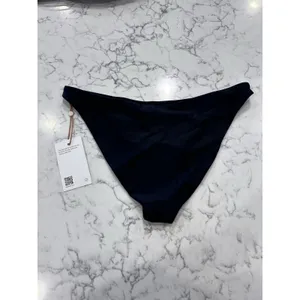 NWT Quince Black Low Rise Bikini Bottoms Size Small thumbnail 2
