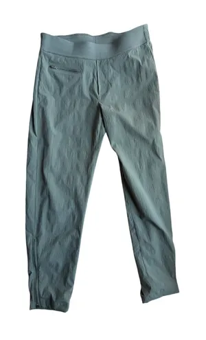 Athleta Lightweight Hiking Travel Pants Sage Green Zip Ankle Size 2 thumbnail 1