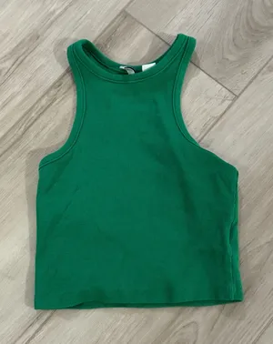 H&M Ribbed High Neck Tank thumbnail 1