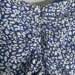 Lulus Small‎ Blue Floral Ruched Mesh Bodycon Dress CP thumbnail 6