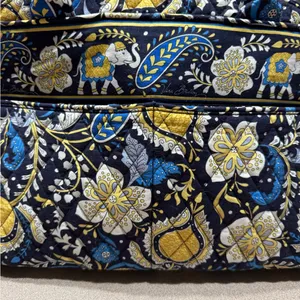 Vera Bradley Paisley Shoulder Bag - Blue, Yellow- Like New Condition thumbnail 2