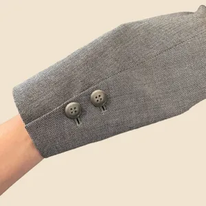 Theory Wool Fitted Blazer In Grey thumbnail 8
