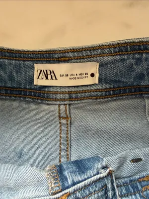 Zara Light Blue Wide-Leg Jeans thumbnail 4